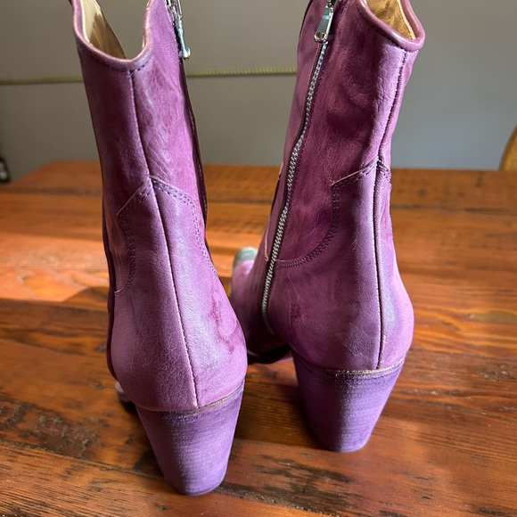 Free People Brayden Western Boots PURPLE - Picture 3 of 3